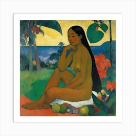 exotic eve by paul gauguin art Art Print