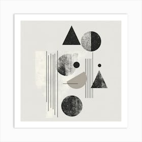 Creatai 24830 A Minimalist Illustration Featuring An Abstract 2c420407 1469 4a92 B069 49c49ffdf583 0 Art Print