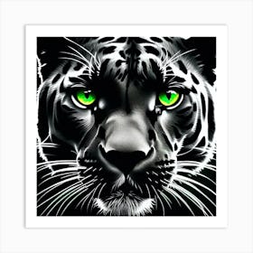 Leopard With Green Eyes Art Print