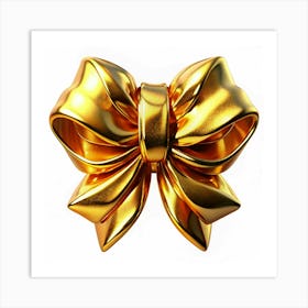 Golden Bow Art Print