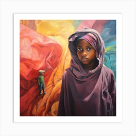 Somalian Echoes: Immersive Art" Art Print