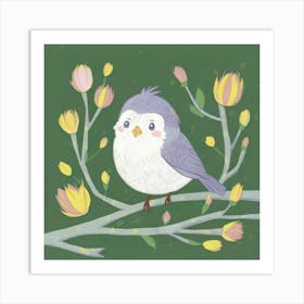 Bird On A Branch Art Print