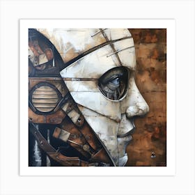 Steampunk Face Art Print