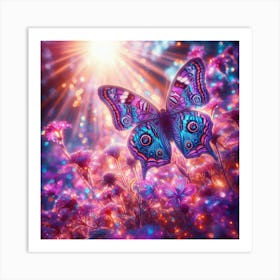 Butterfly In The Field Art Print