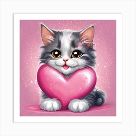 lovly kitty Art Print