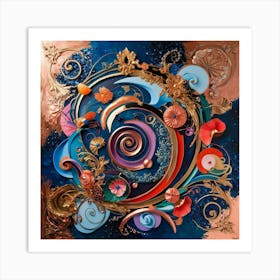 Default A Vibrant And Eclectic Piece Of Wall Art Featuring A S 3 Art Print