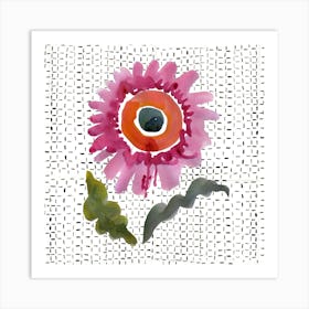 Sunflower Weave Art Print