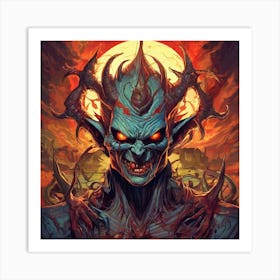 Demon Face Art Print