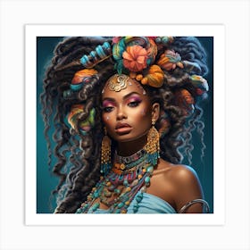 African Beauty Art Print