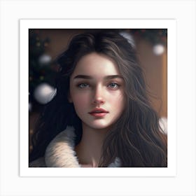 Portrait Of A Girl Art Print