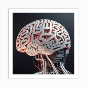 Brain Of A Robot Art Print