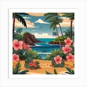 Tropical Landscape 6 Art Print