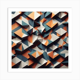 Abstract Geometric Pattern 45 Art Print