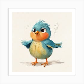 Blue Bird Art Print