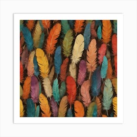 Feathers 10 Art Print