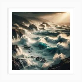 Stormy Seas 1 Art Print