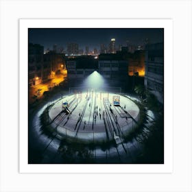 City At Night 5 Art Print