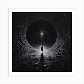 Man In A Tunnel Art Print