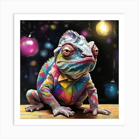 Colorful Chameleon 1 Art Print