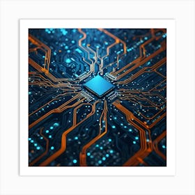 Circuit Board 40 Art Print