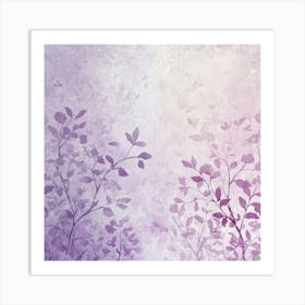 Purple Leaves Poster