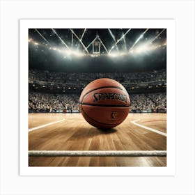 Basketball Court 1 Art Print