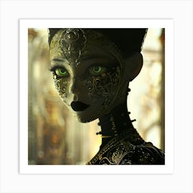 Wayang Kulit Styled Fantasy Female Art Print