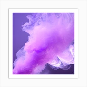 Purple Smoke Art Print