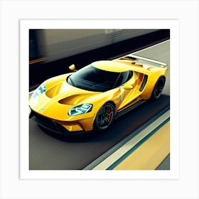 Ai photo of Ford Gt car Art Print