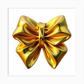 Golden Bow 1 Art Print