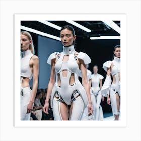 Futuristic Fashion 1 Art Print