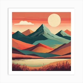 Mountain Landscape 18 Art Print