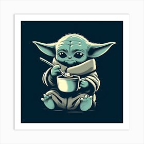 Child Yoda Art Print