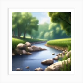 Landscape Painting 154 Art Print