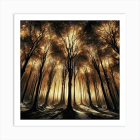 Dark Forest 34 Art Print