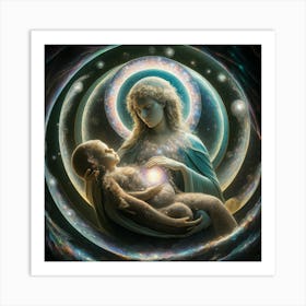 Virgin And Child 4 Art Print