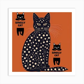 Black cat Art Print