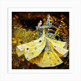 Serbian Dancing Lady - Dance Magic Art Print