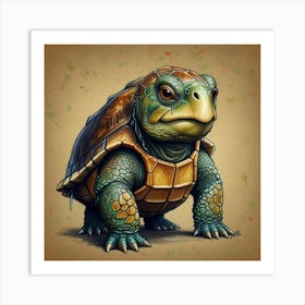 Cute Turtle 1 Art Print