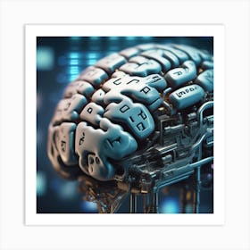 Artificial Brain 48 Art Print