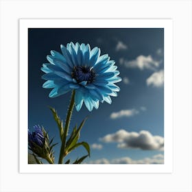 Blue Flower 2 Art Print