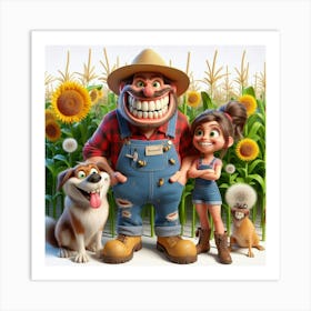 Farm Happy 1 Art Print