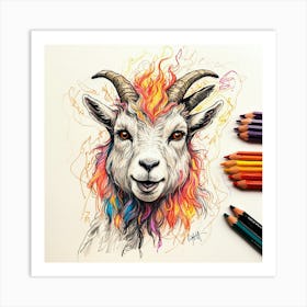 Goat! 22 Art Print