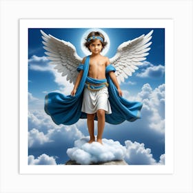 Angel With Wings Art Print