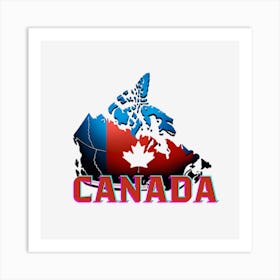 Canadian Flag Art Print