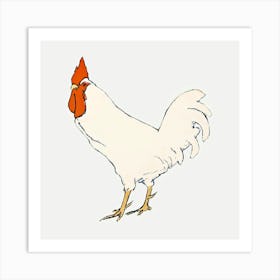 Vintage Chicken, Edward Penfield Art Print