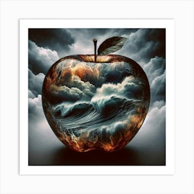 Stormy Apple Art Print