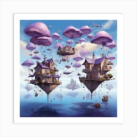 Fairytale City Art Print