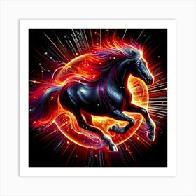 Creative Horse Beauty Illustration Nr 42 Art Print