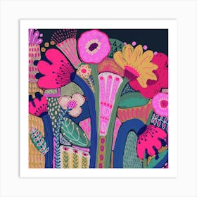 Flowers In The Garden Art Print